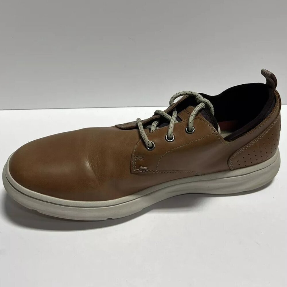 Rockport Men's Zaden Oxford Brown Leather Size 9W